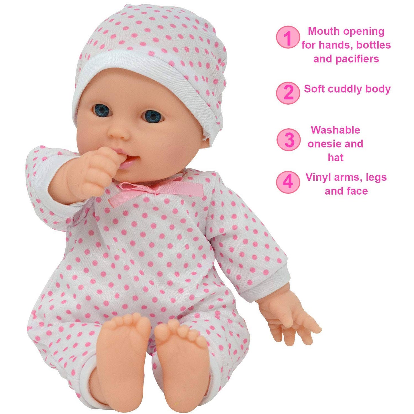 The New York Doll Collection - 11" Doll Polka Dots