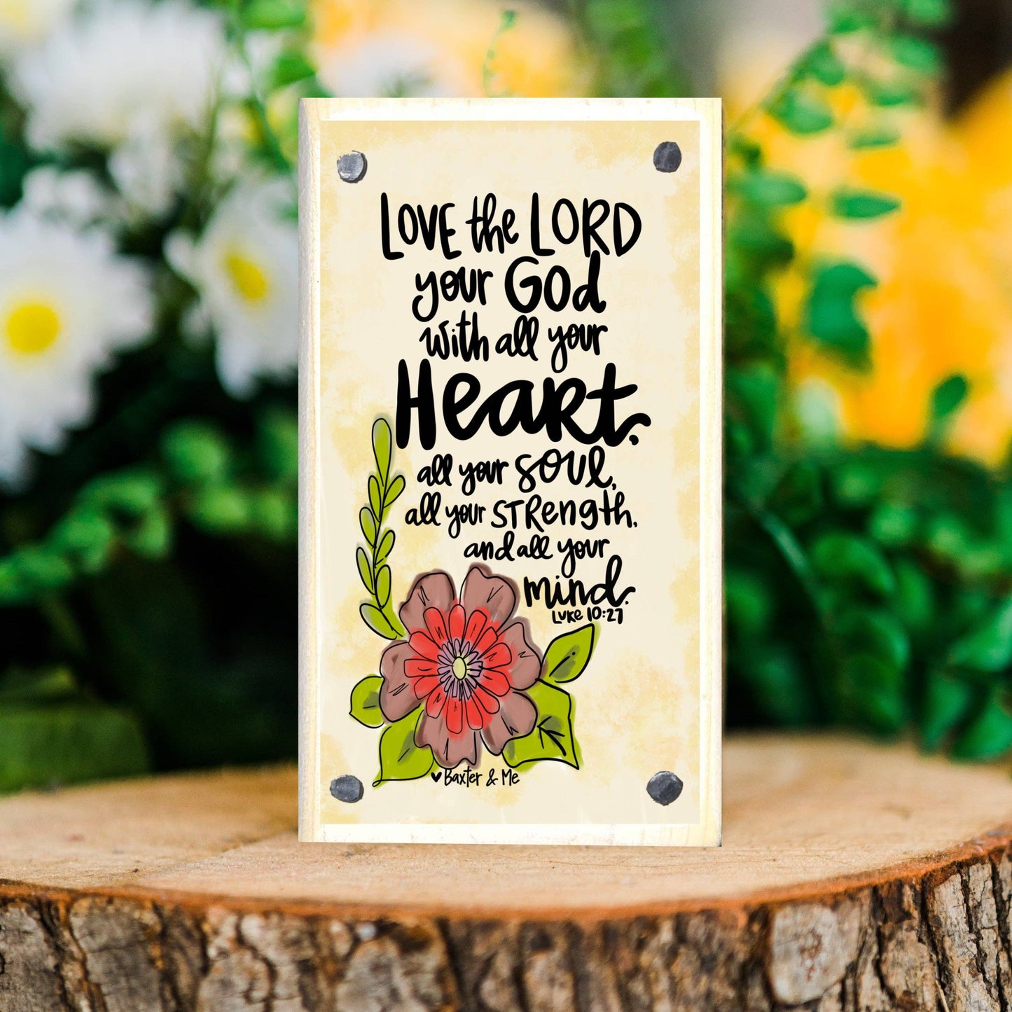 Love the Lord Your God Happy Block