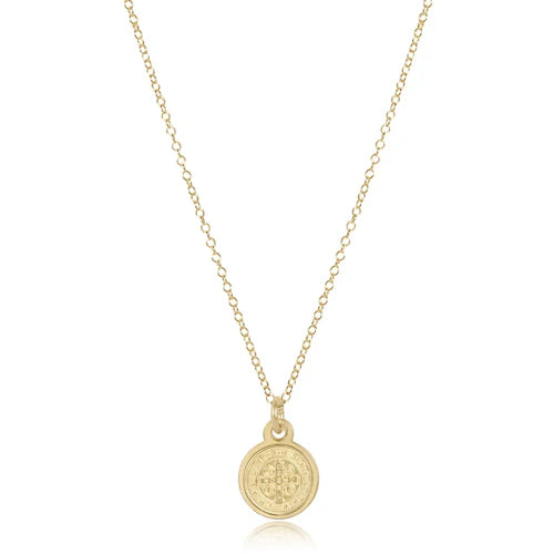 Enewton 16" Necklace Gold - Blessing Small Gold Disc