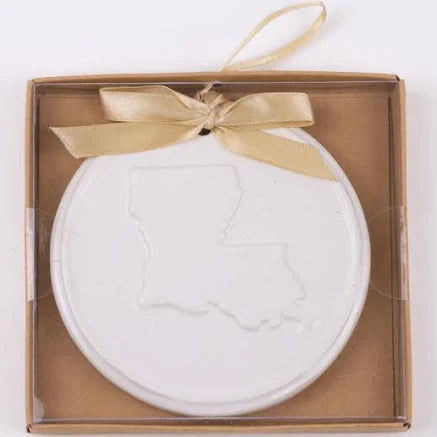 Louisiana Embossed Ornament