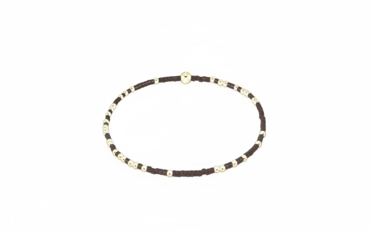 E Newton Hope Unwritten Bracelet - Chocolate
