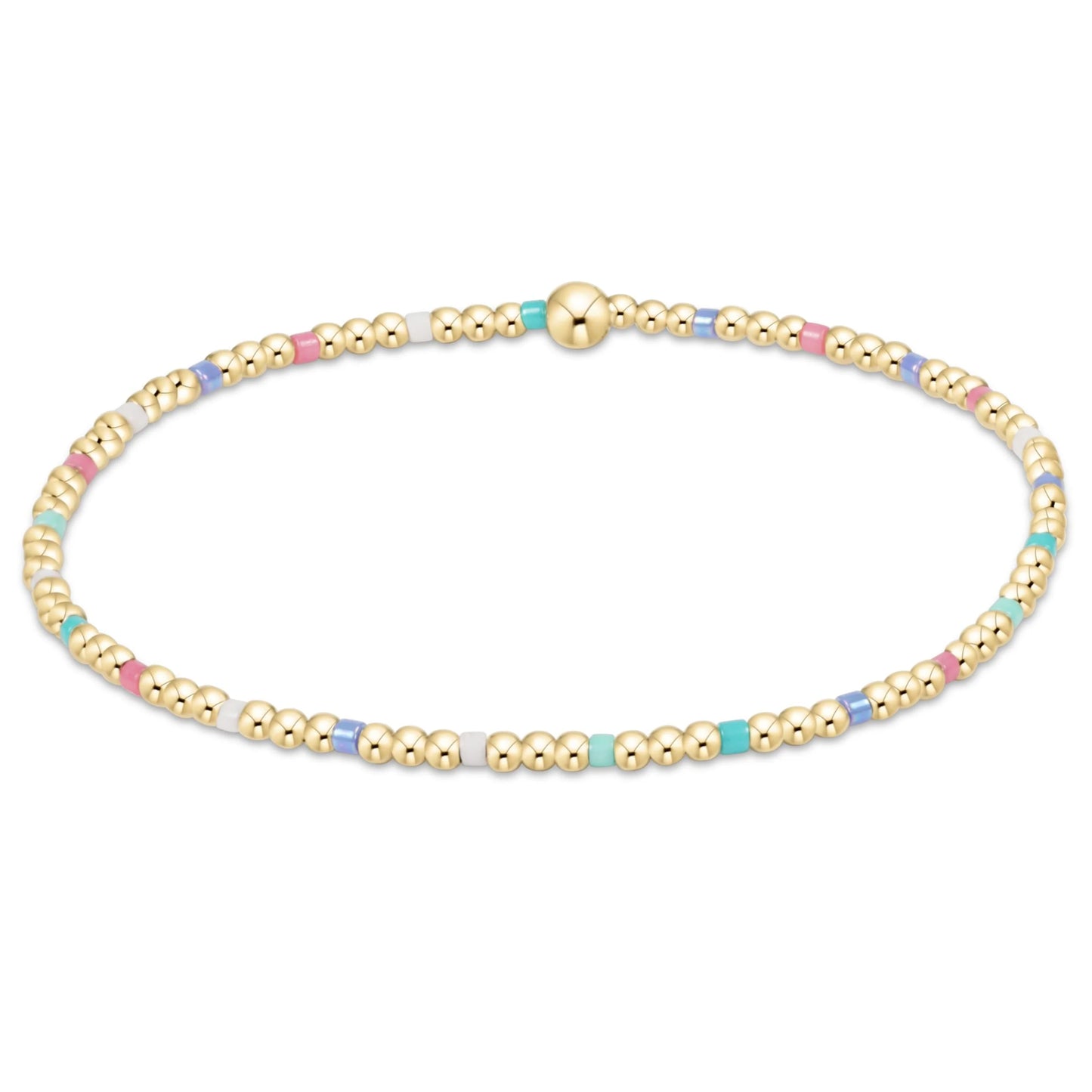 Egirl Hope Sincerity Pattern 2mm Bead Bracelet