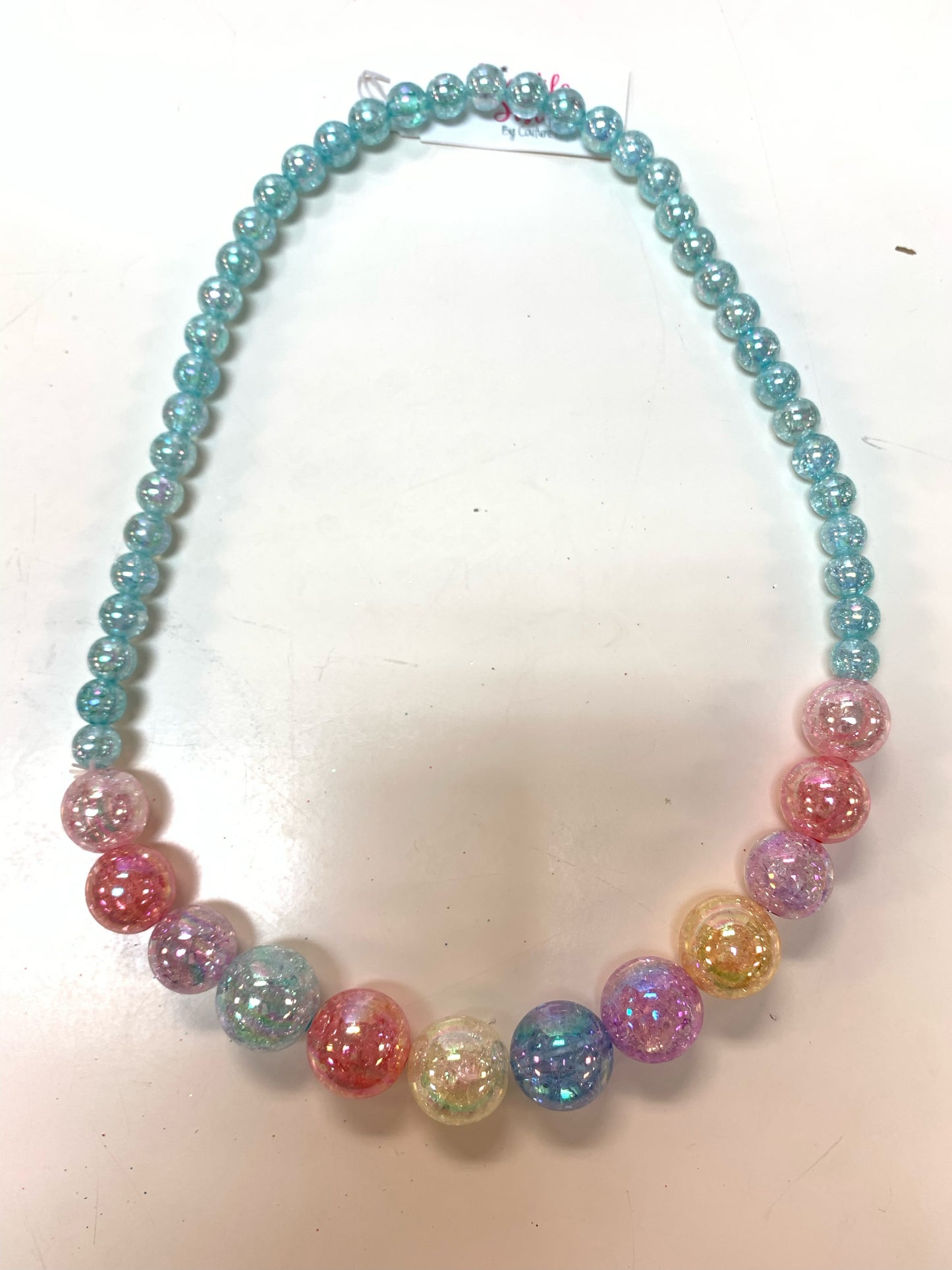 Beaded water Color Necklace