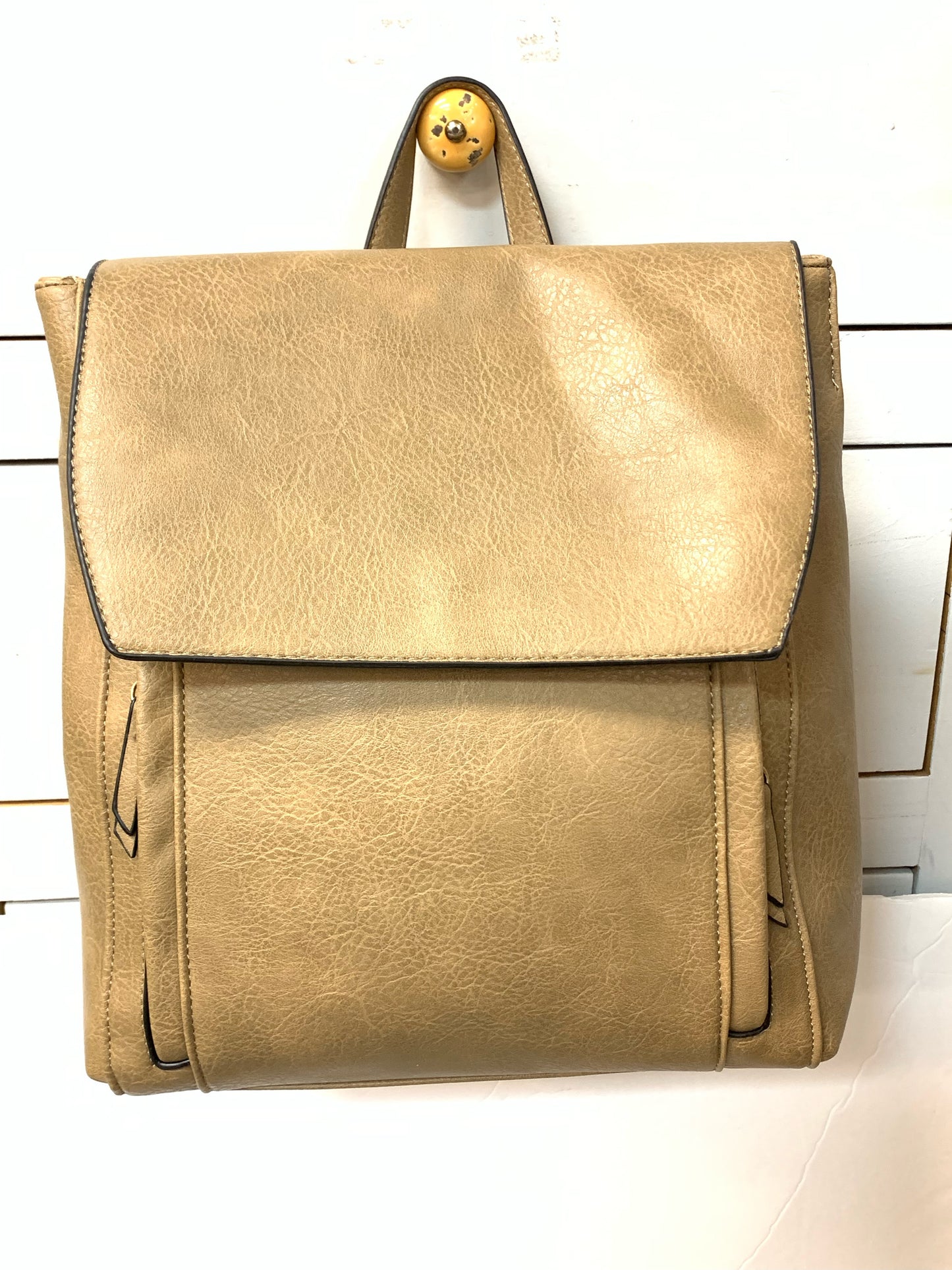 CONVERTIBLE TAUPE BACKPACK