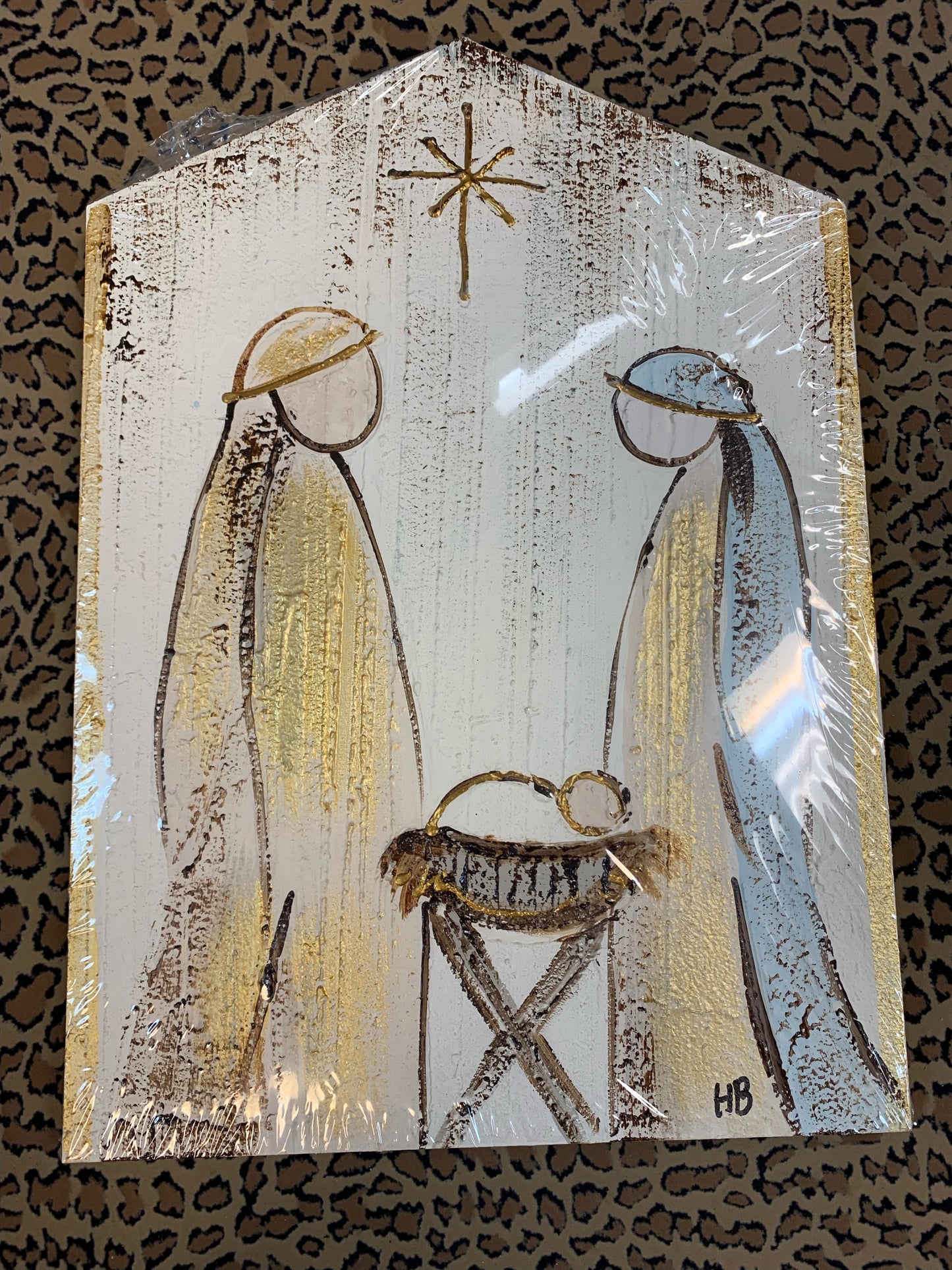 Holy Family Textured Wood Wall Art