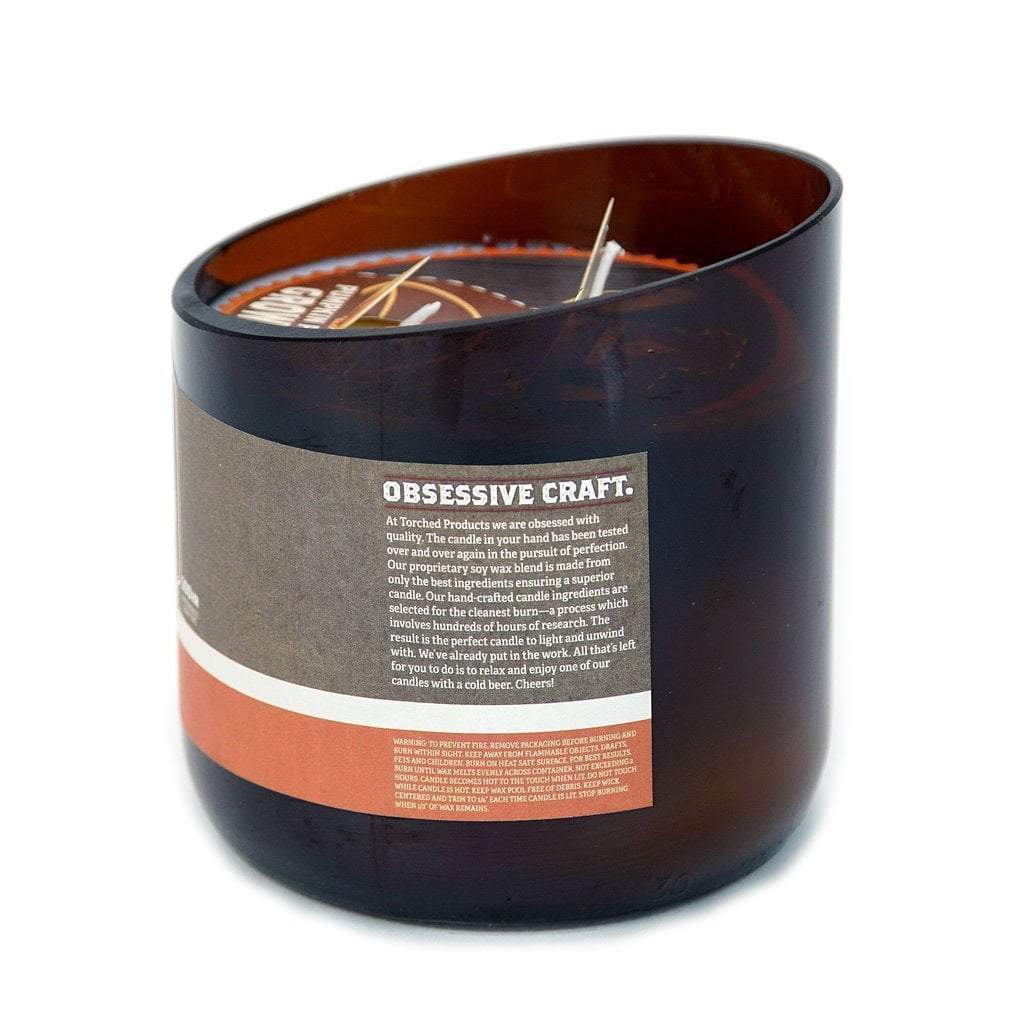 Torched Beer Growler Candle - Pumpkin Porter 28oz