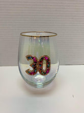 Load image into Gallery viewer, STEMLESS WINE GLASS WITH RHINESTONES

