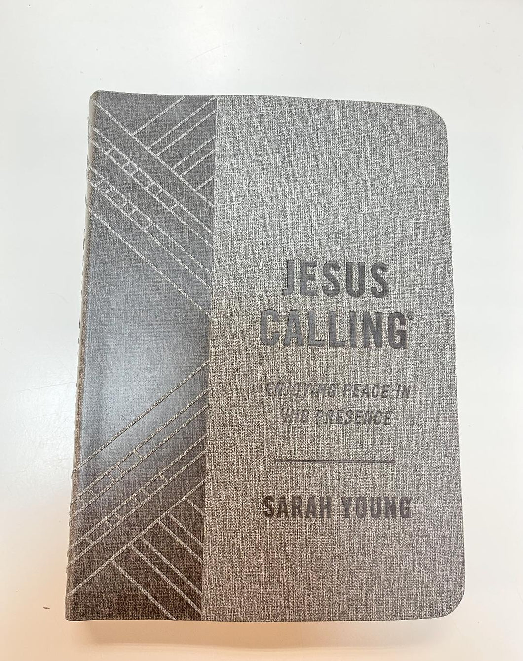 Jesus Calling- Grey, Leather 365 Day Devotional