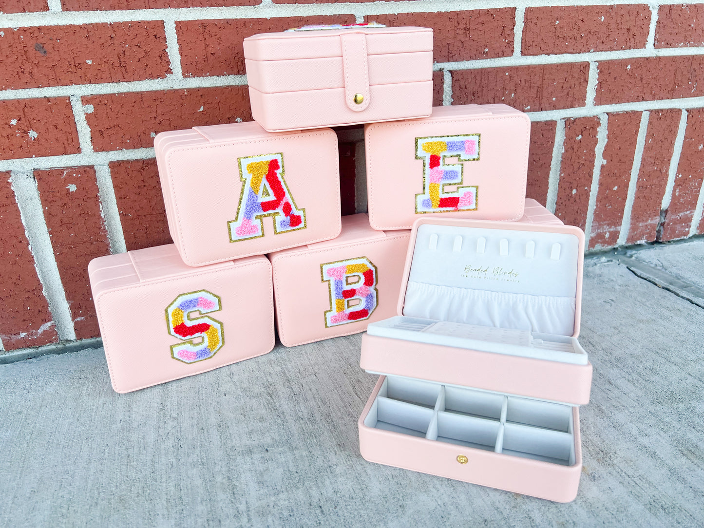 Confetti Letter Jewelry Box