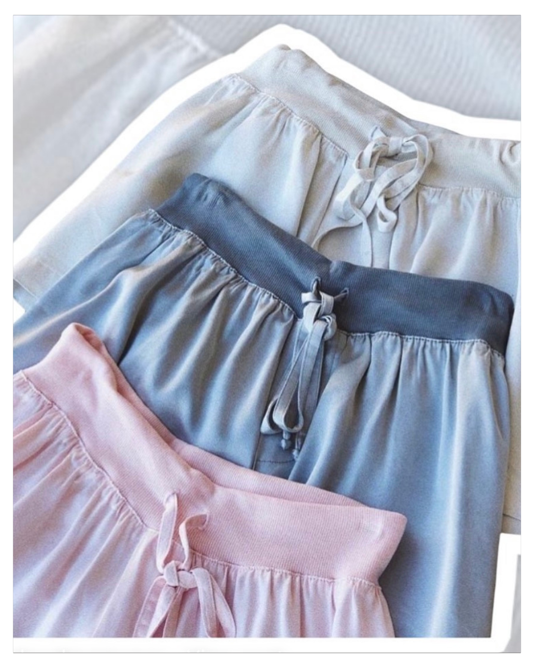 PJ Harlow Mikel Satin Sleep Shorts