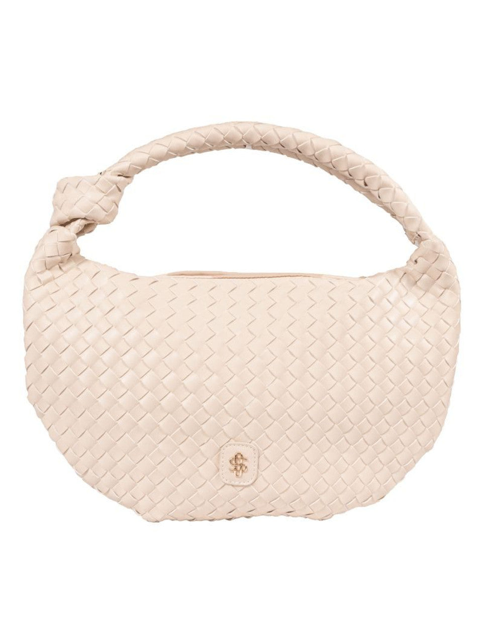 SS Knot Handle Woven Purse