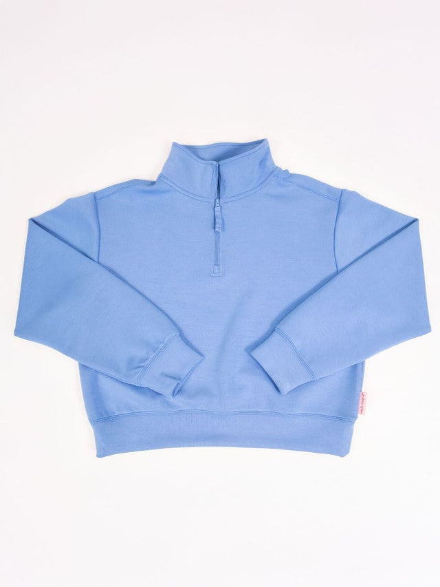 SS Blue Quarter Zip Pullover
