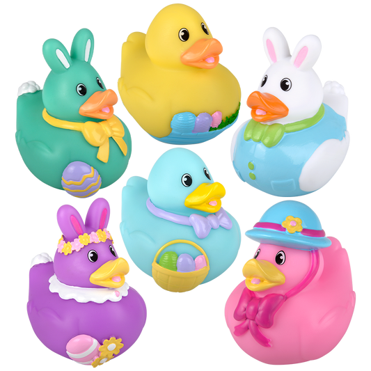 EASTER RUBBER DUCKIES 3.5"