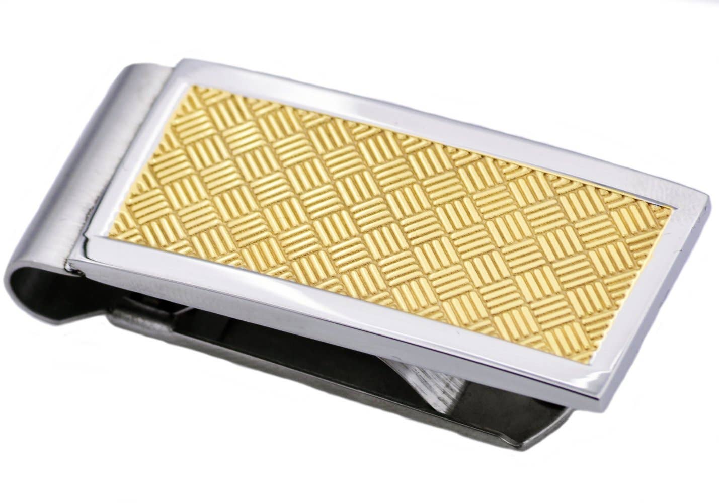 Men's Gold Stainless Steel Money Clip