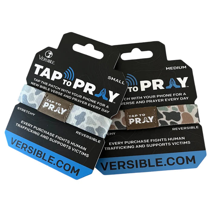 Tap To Pray™ Wristbands - River Rock Camo Classic & Sage