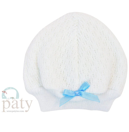 Paty Knit Beanie Cap with Bow