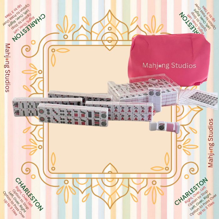 Mahjong Studios – Blush & Bamboo American Mahjong Bundle (166 Tiles)