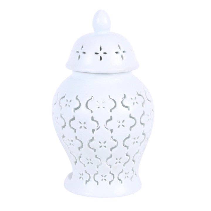 Moroccan Lantern Cut Out Oil Burner and Wax Warmer