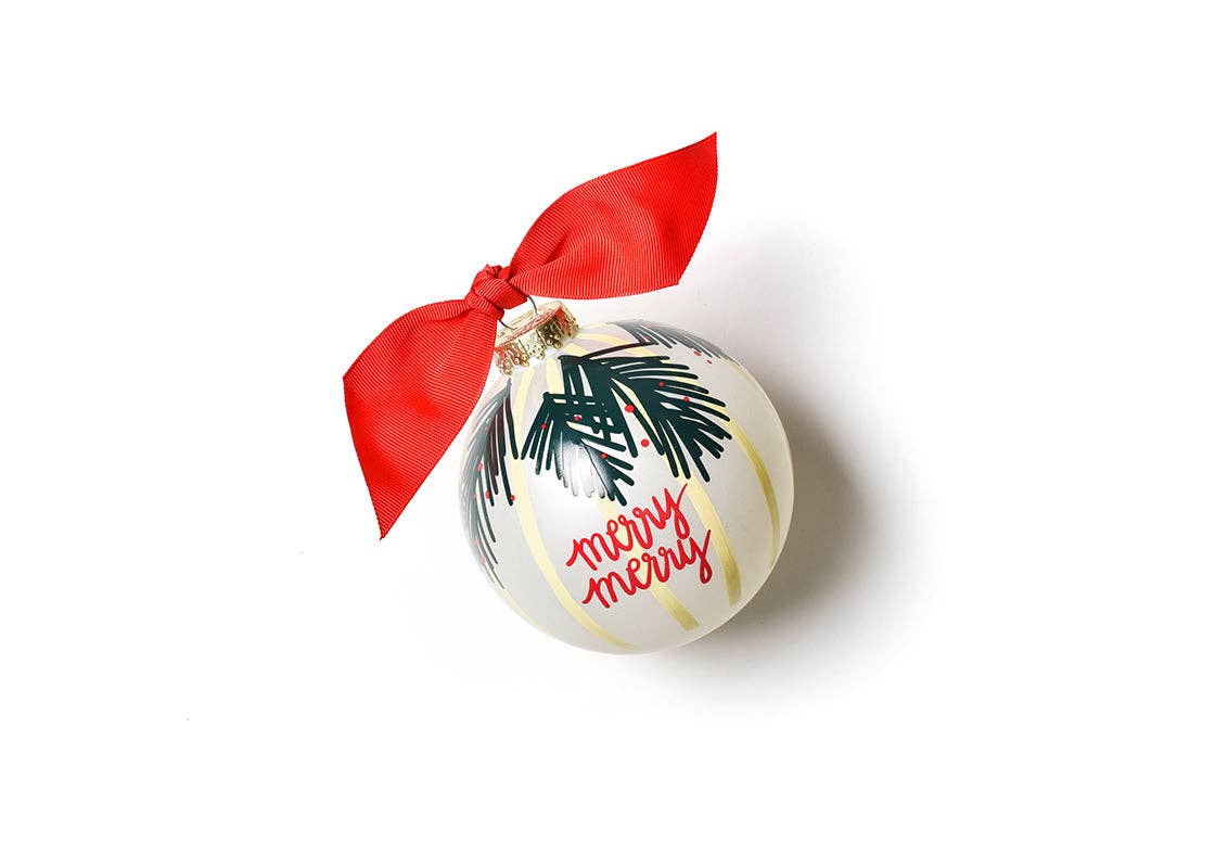 Balsam Merry Merry Glass Ornament