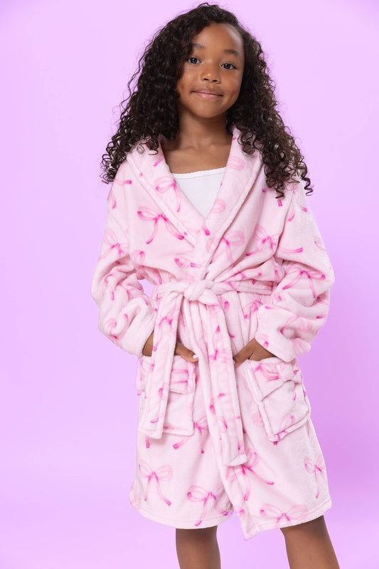 Fleece Printed Bath Robe