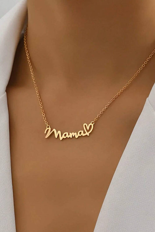 MAMA Heart Bead Necklace