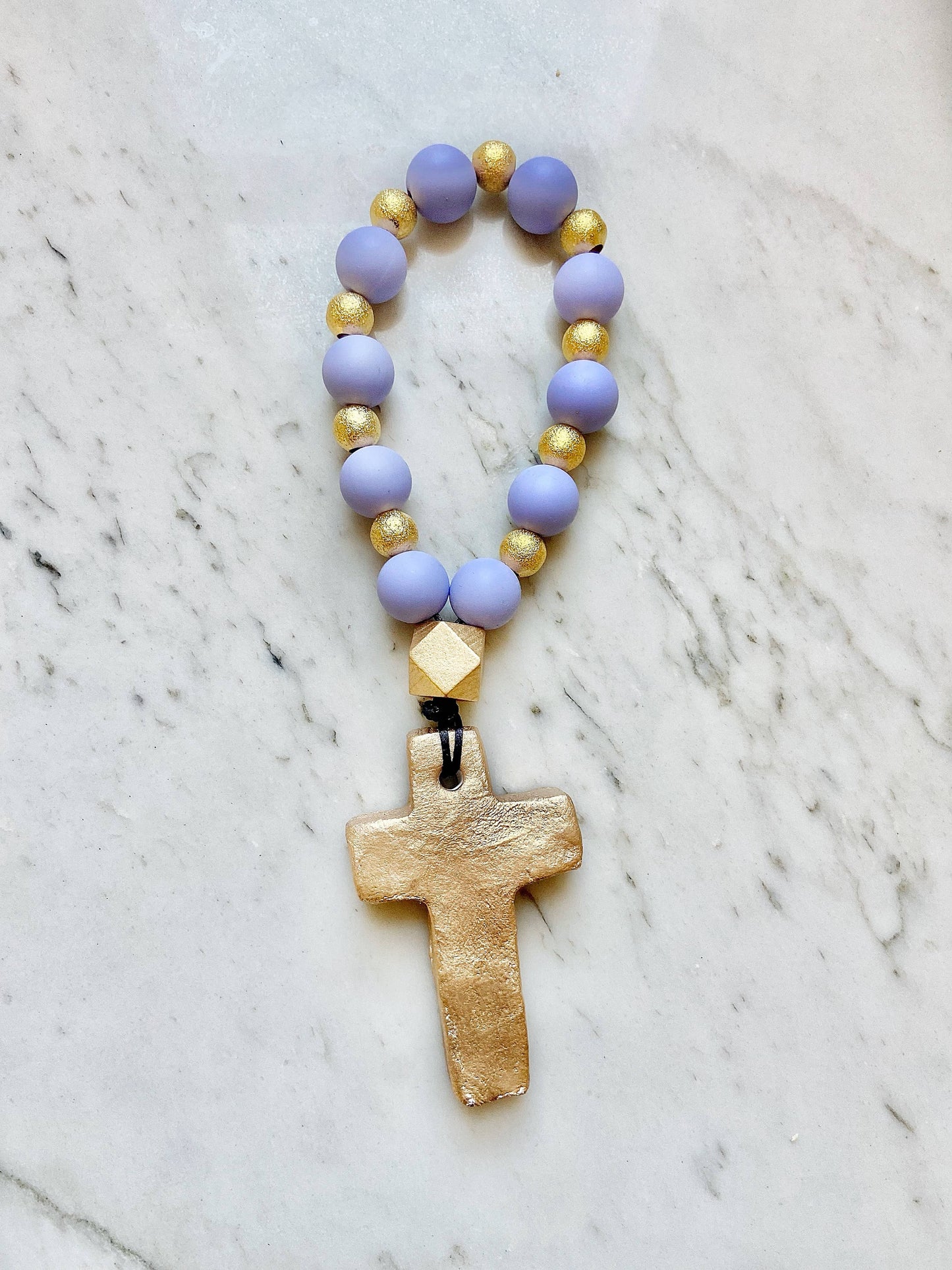 Prayer Beads with Gold - 4 Colors