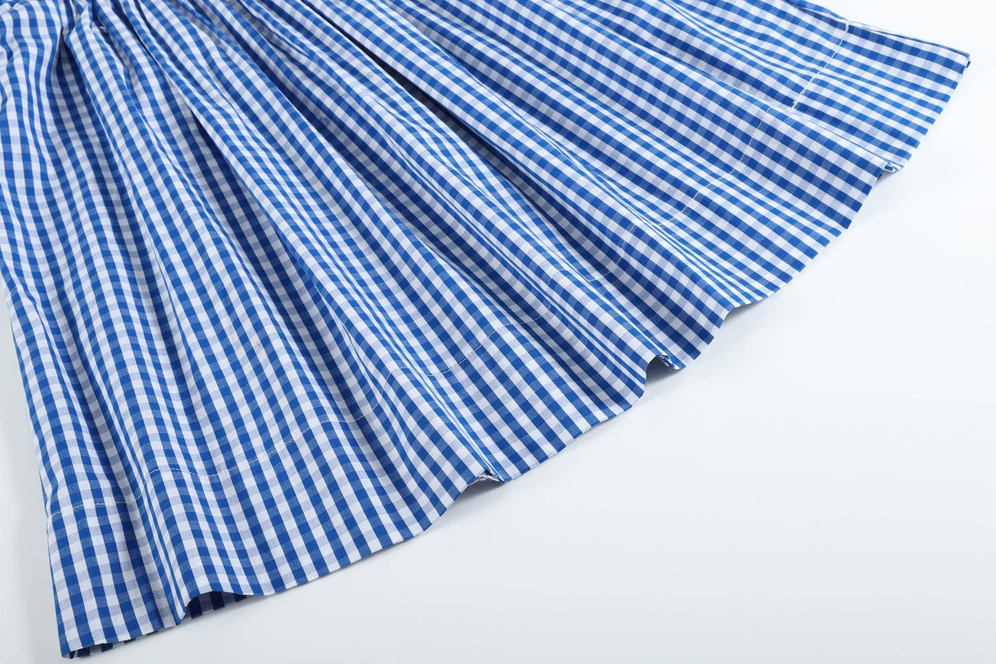 Royal Blue Gingham Pumpkin Dress