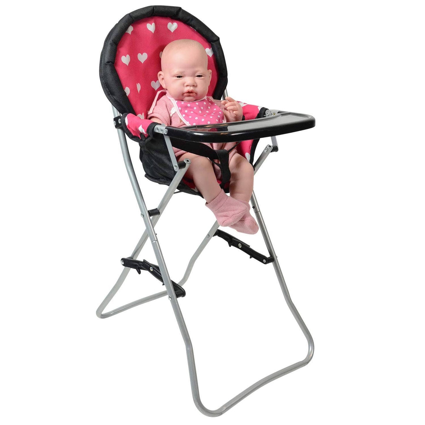 18" Doll High Chair Pink