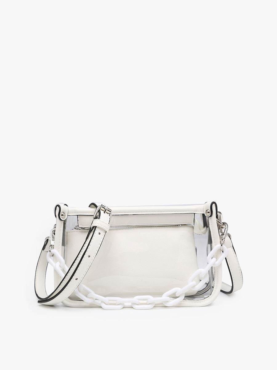 M2226CR Jessica Clear Crossbody w/ Chain