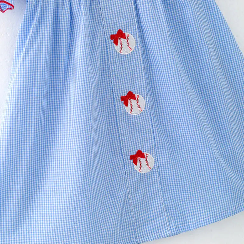 Baseball Applique Dress
