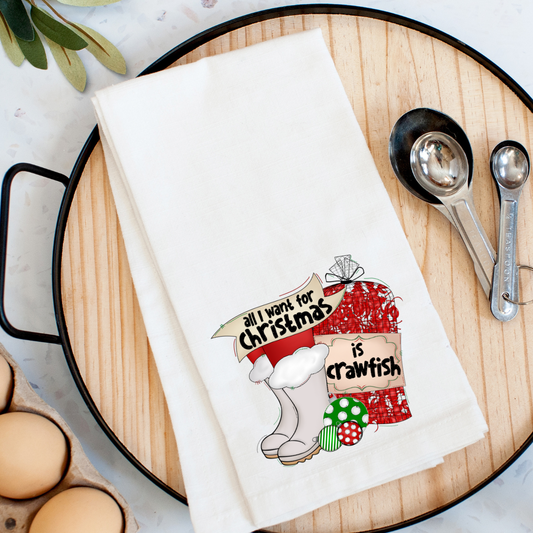 All I Want for Christmas Kitchen Towel