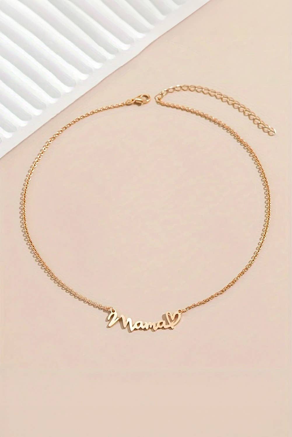 MAMA Heart Bead Necklace