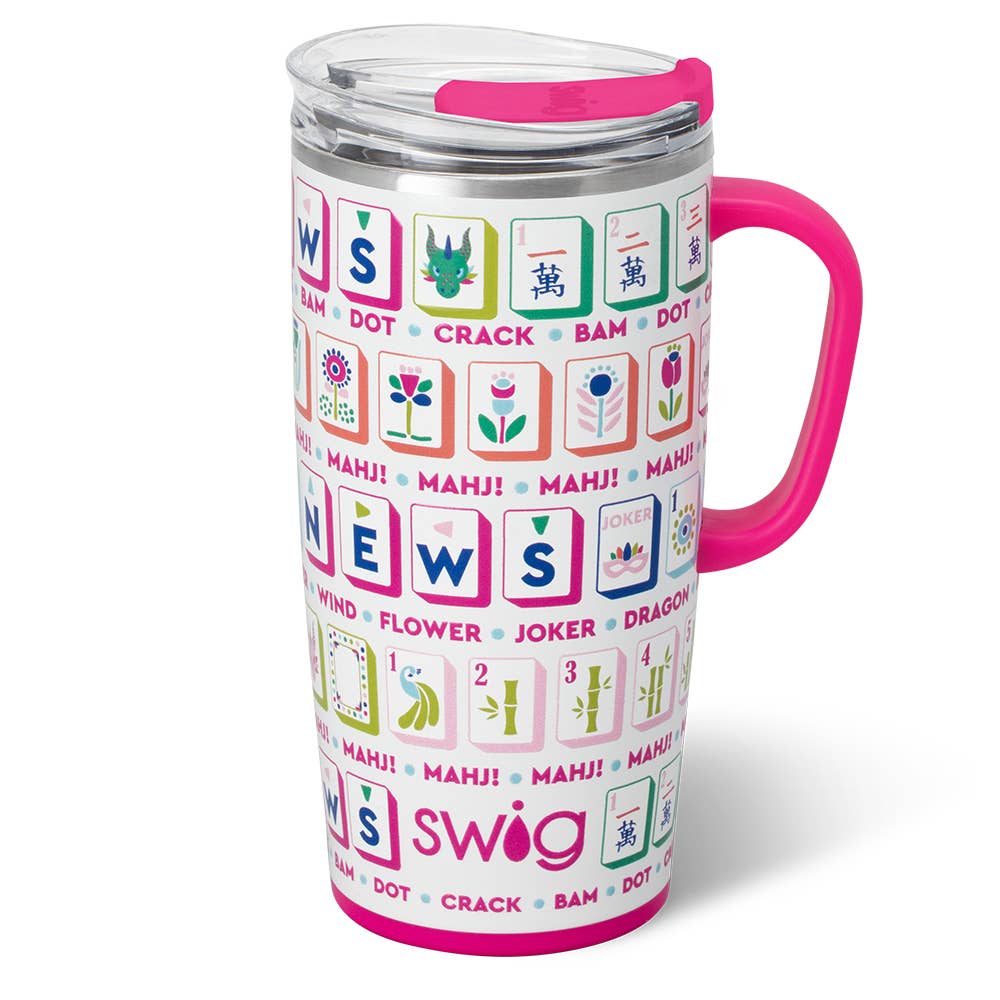 Mahjong Tiles Travel Mug (22oz)