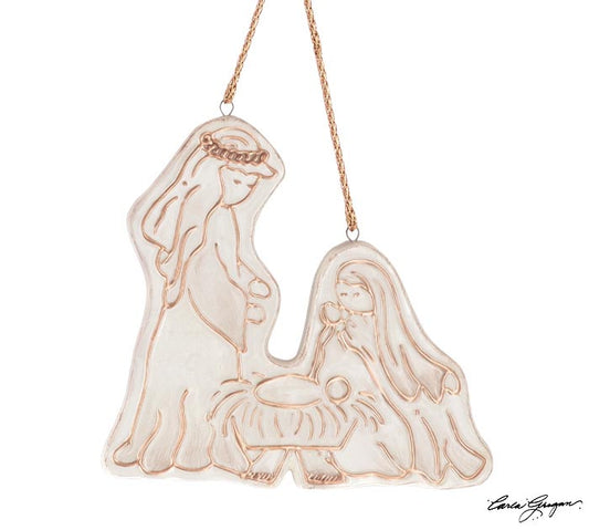 Ceramic Holy Family Ornament