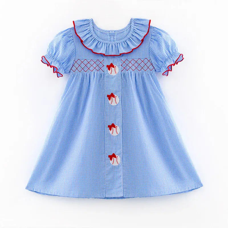 Baseball Applique Dress