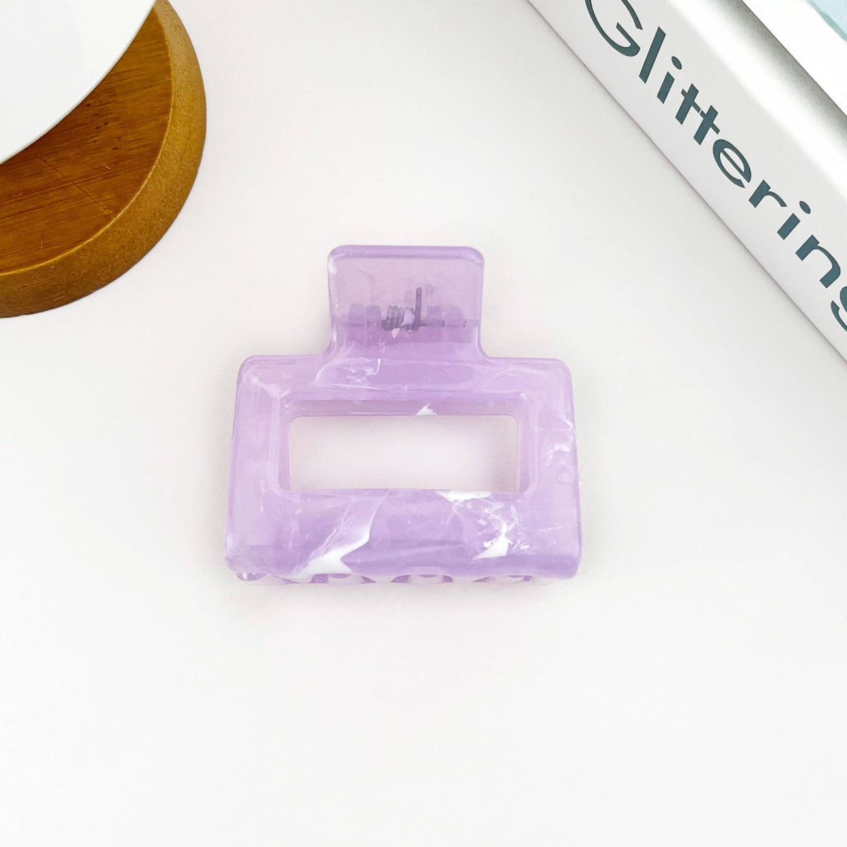 Marble Pattern Square Clip, Classic Hair Clip