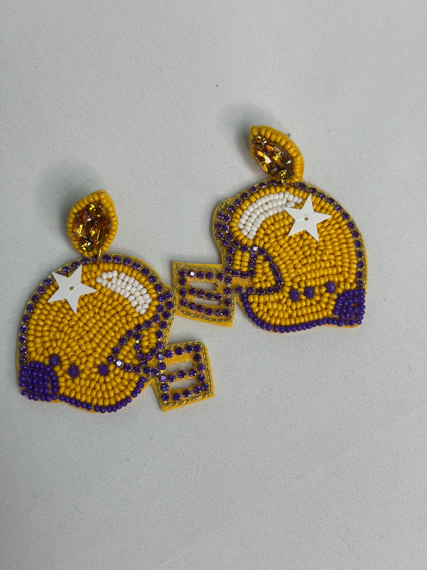 Purple & Gold Gameday Earrings