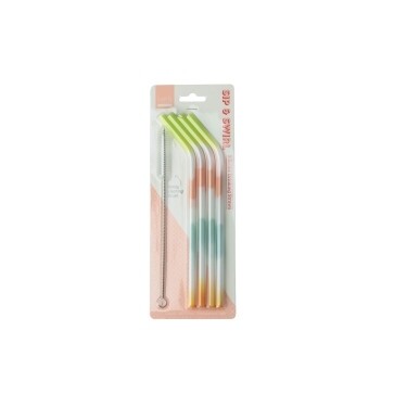 Tye-Dye Silicone Straws
