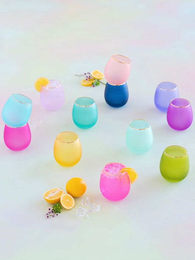 Frosted Wine Glass