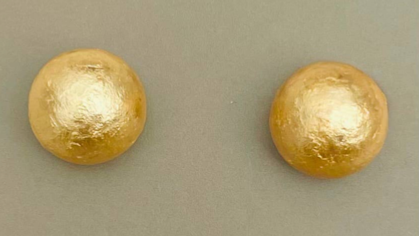 PEARL - Mache' Pearl (gold) BER216