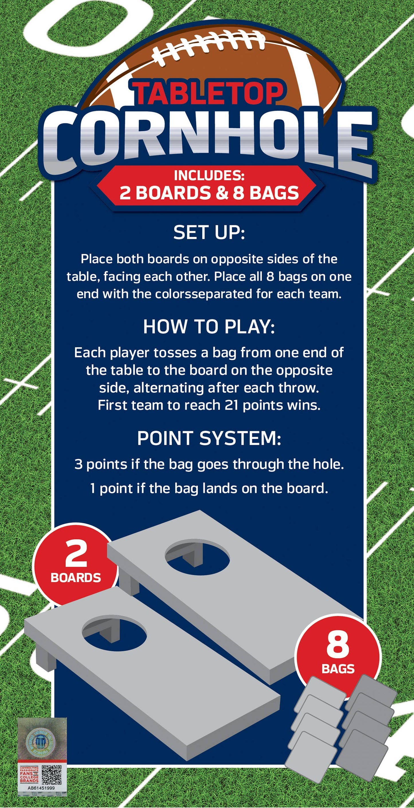 LSU Tigers - NCAA Tabletop Cornhole