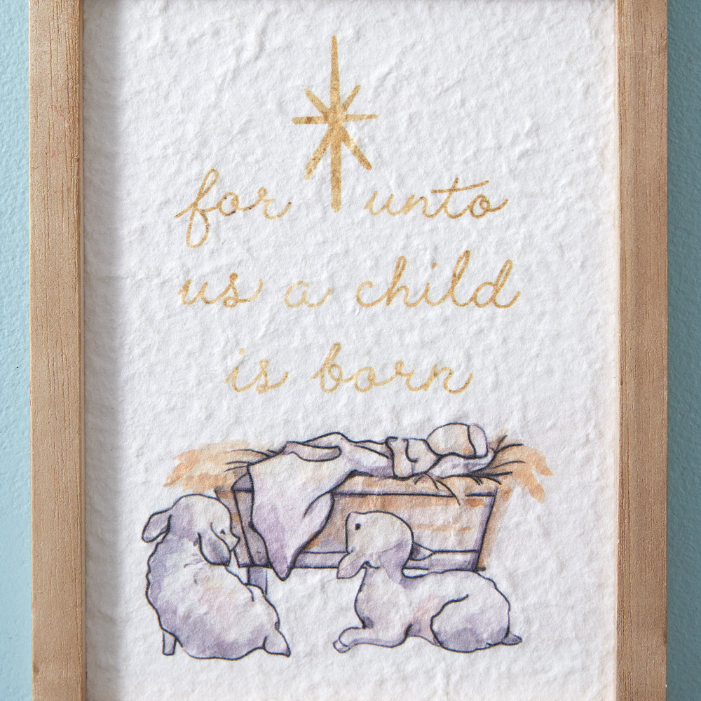A Child is Born Framed Art