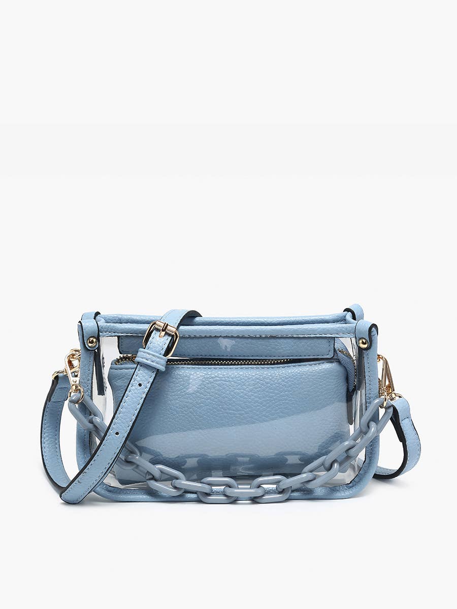 M2226CR Jessica Clear Crossbody w/ Chain