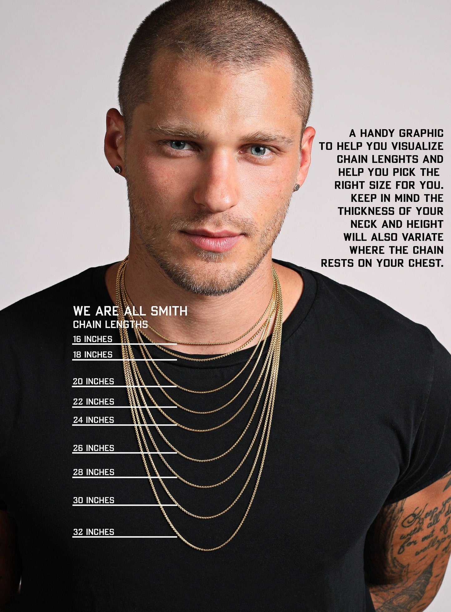 Men's Gold Cross Necklace 20"