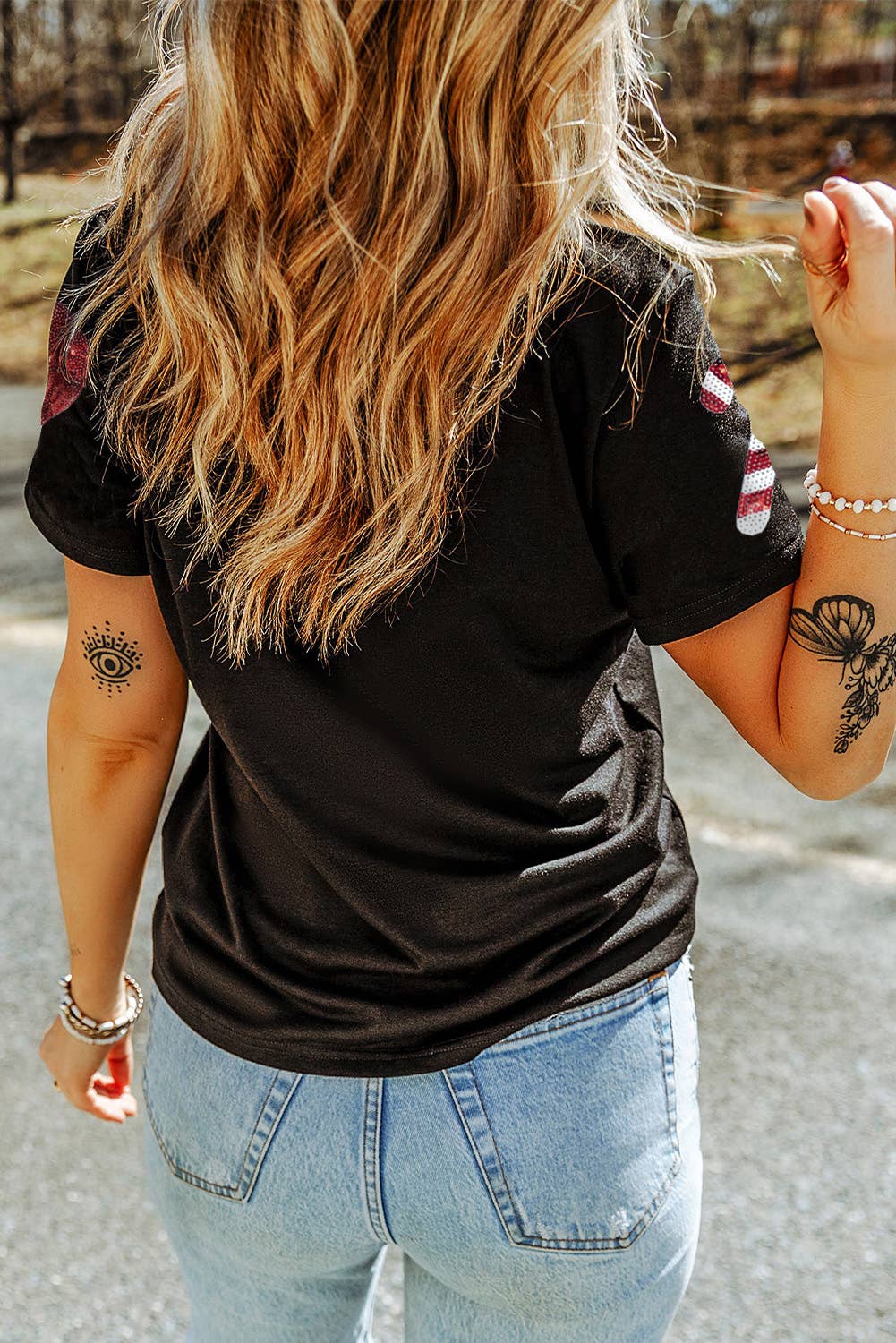 Sequin Christmas Graphic T Shirt