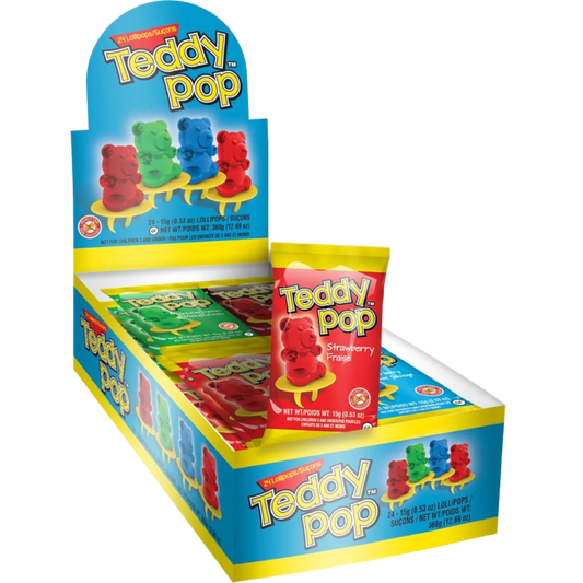 Teddy Pop Ring Lollipop