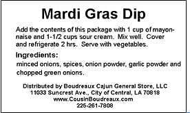 Cousin Boudreaux's Mardi Gras Dip