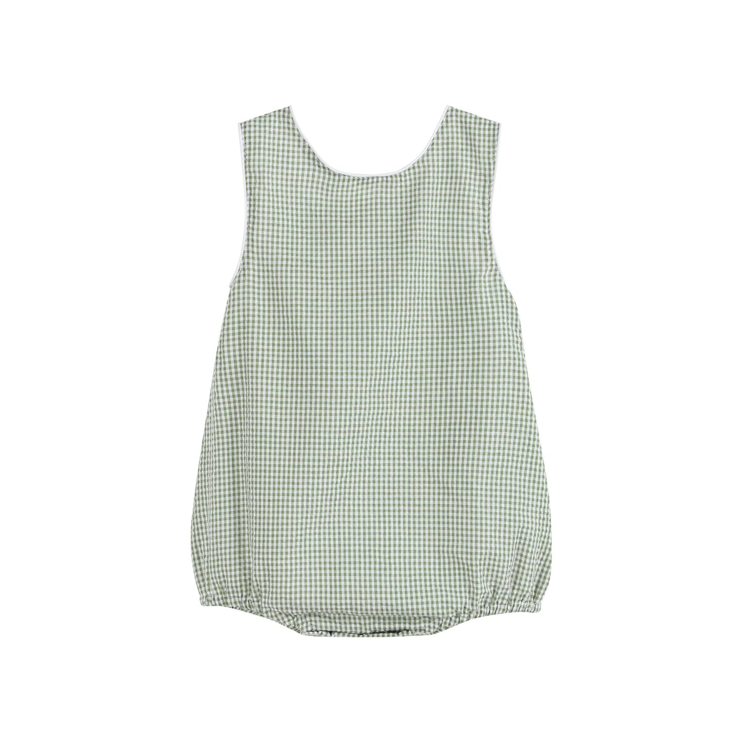 Gingham Alligator Bubble Romper