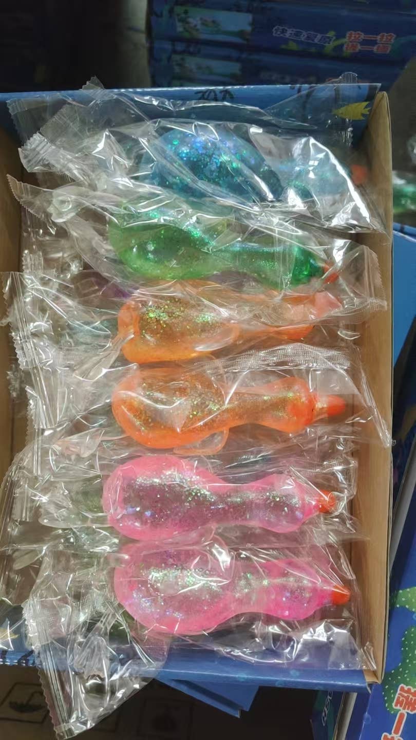 Ducks Glitter Sugar Squishy Fidget Kids Toy- Assorted