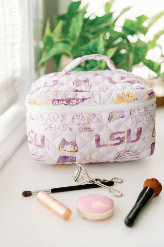 LSU Make Up Toiletry Bag, Collegiate